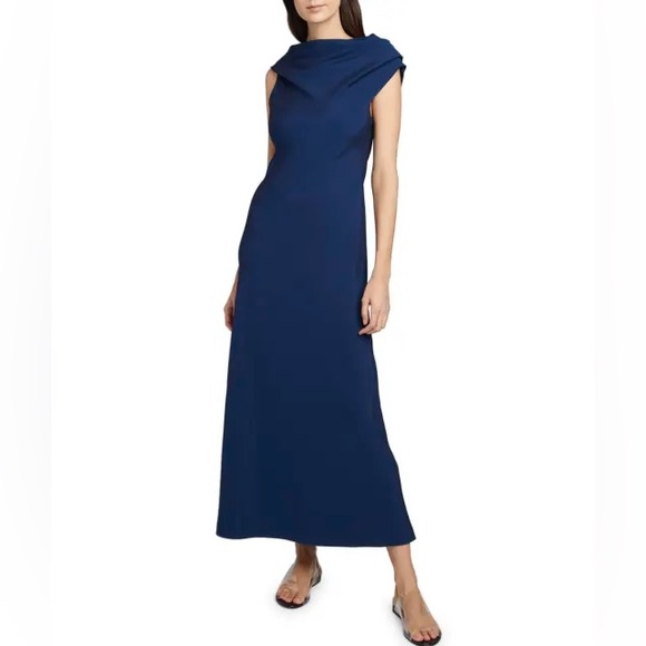 The Row NWT Uma silk/satin Dress in French Blue size 2 - Picture 1 of 8